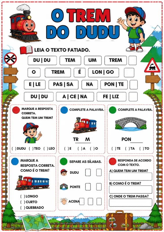 Atividade de leitura e interpretação do Kit