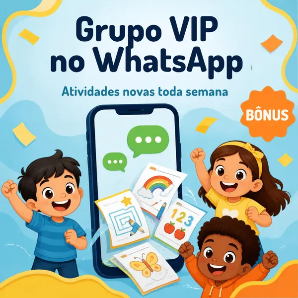 Novas atividades toda semana no grupo do WhatsApp
