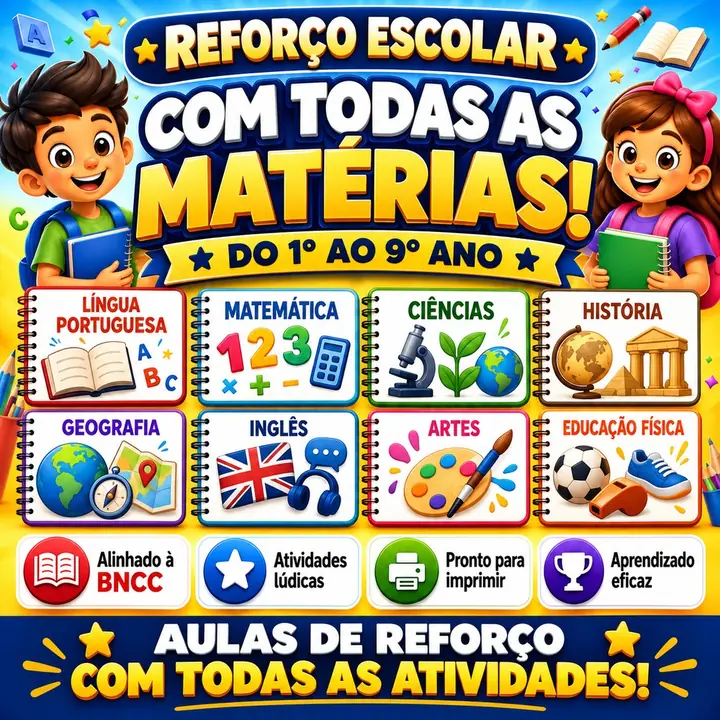 Kit Escola em Casa: +5.000 atividades pedagógicas do 1º ao 9º ano