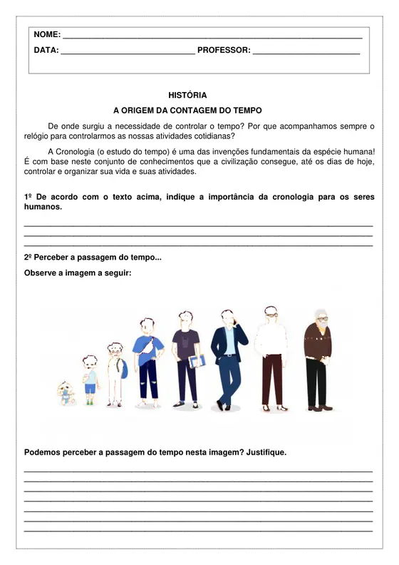 4º ano, História: A contagem do tempo