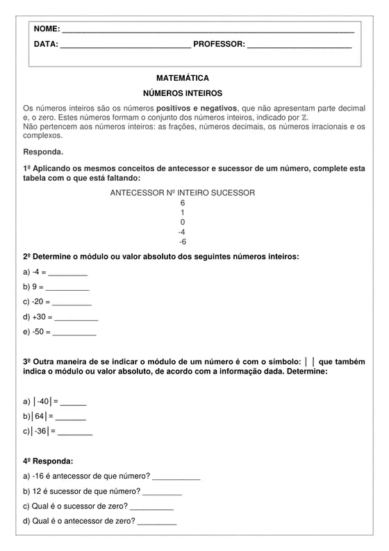 Atividade de reforço escolar do Kit