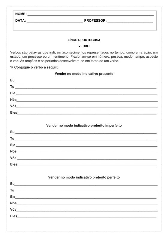 Atividade de reforço escolar do Kit